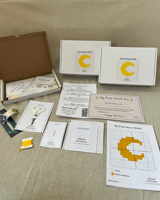 Gharzah Little Stitches - My First Moon Stitch Kit