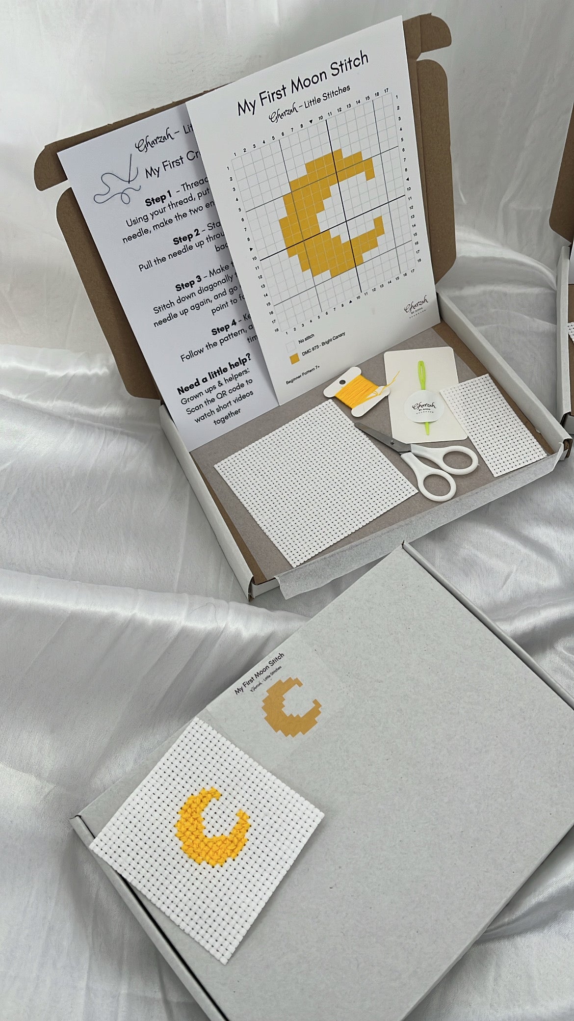 Gharzah Little Stitches - My First Moon Stitch Kit