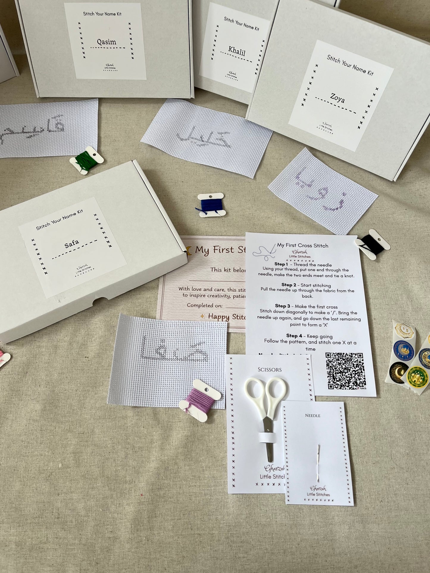 Gharzah Little Stitches - Stitch Your Name Kit (Arabic)