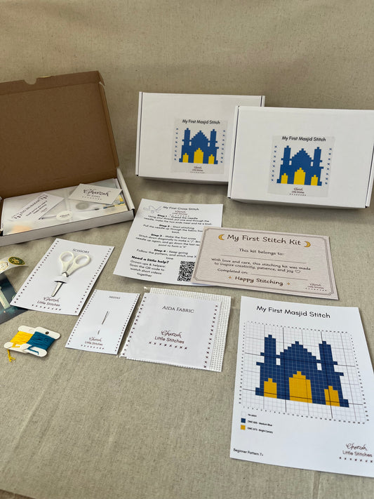 Gharzah Little Stitches - My First Masjid Stitch Kit