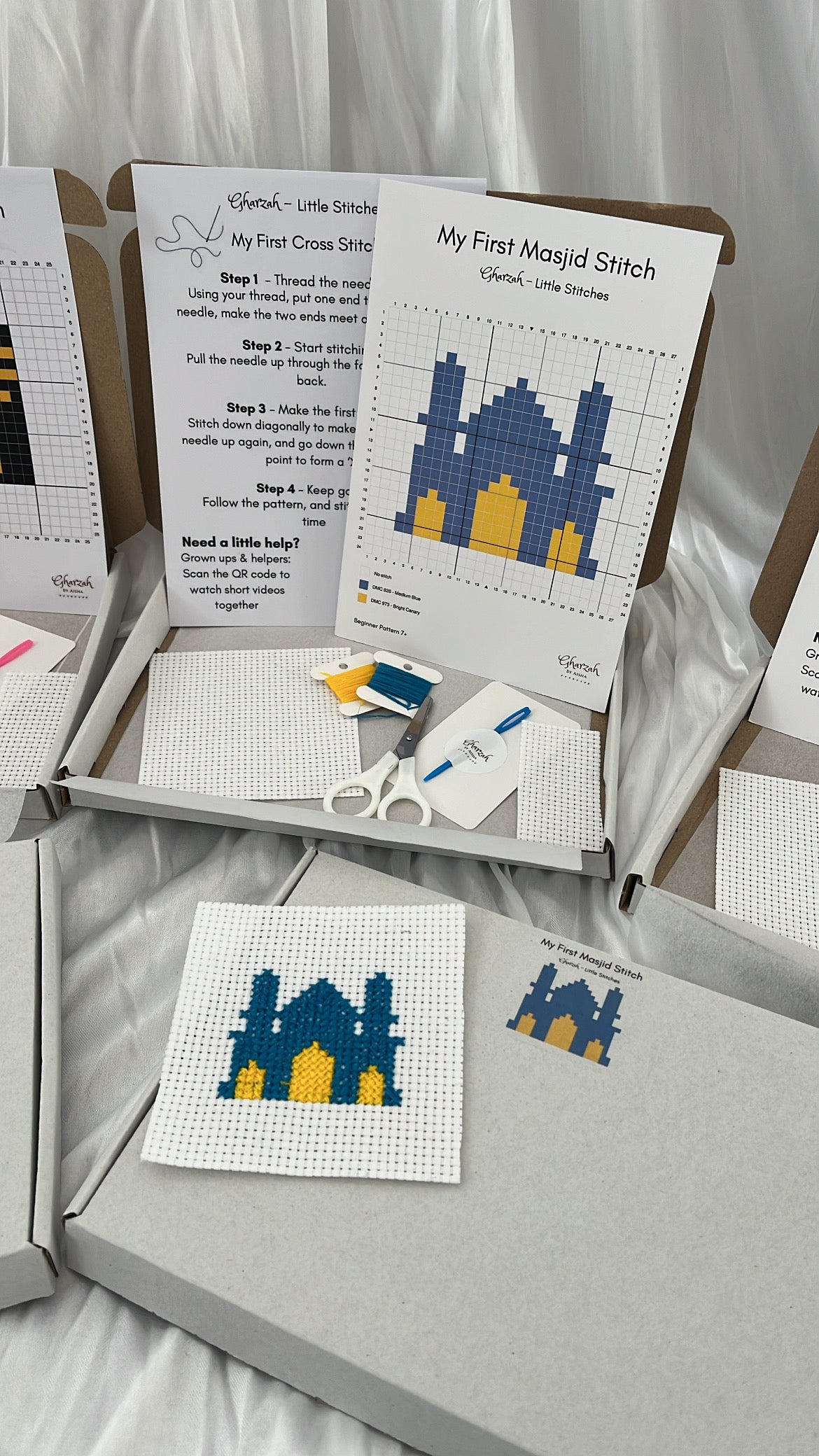 Gharzah Little Stitches - My First Masjid Stitch Kit