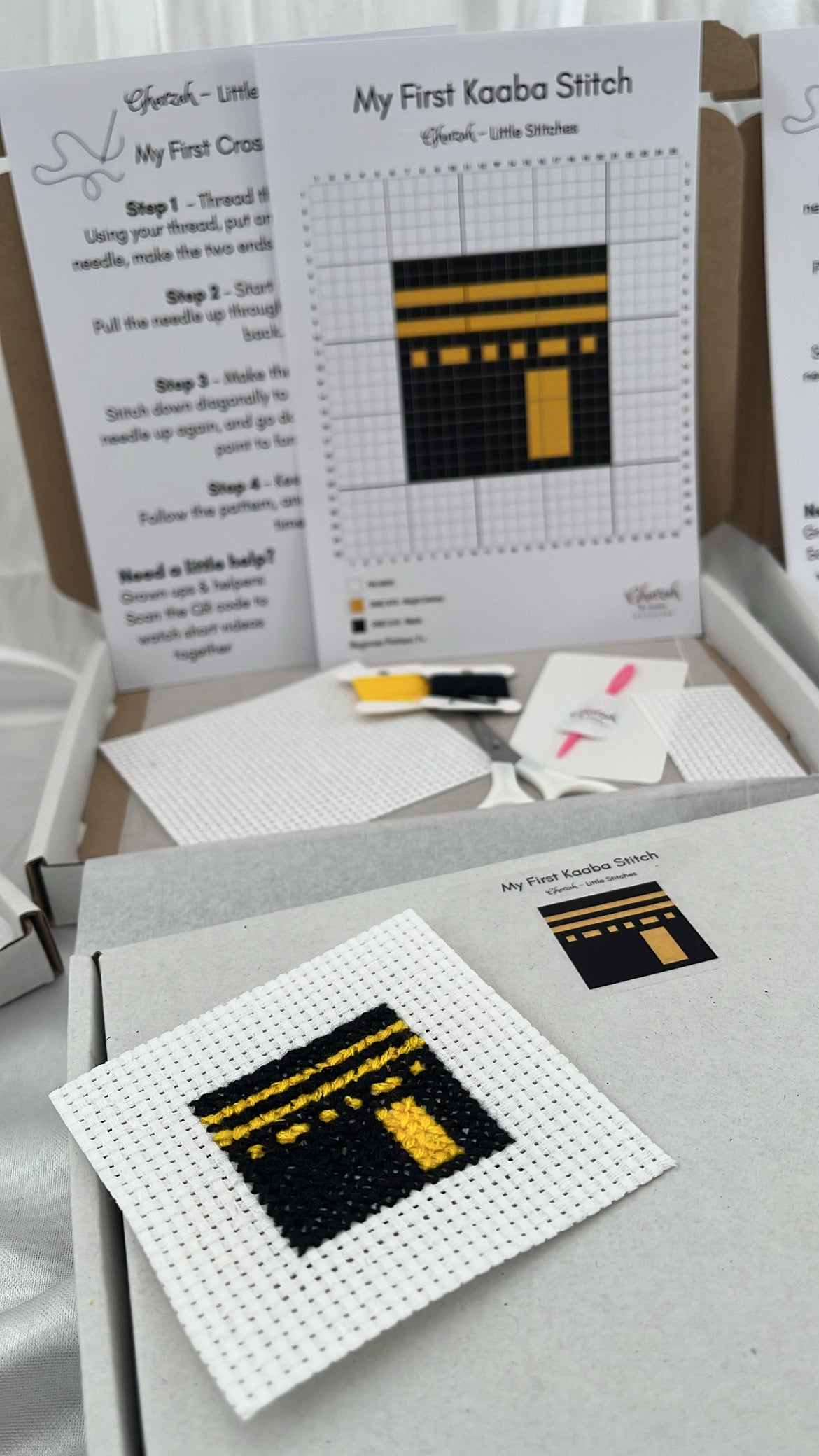 Gharzah Little Stitches - My First Kaaba Stitch Kit