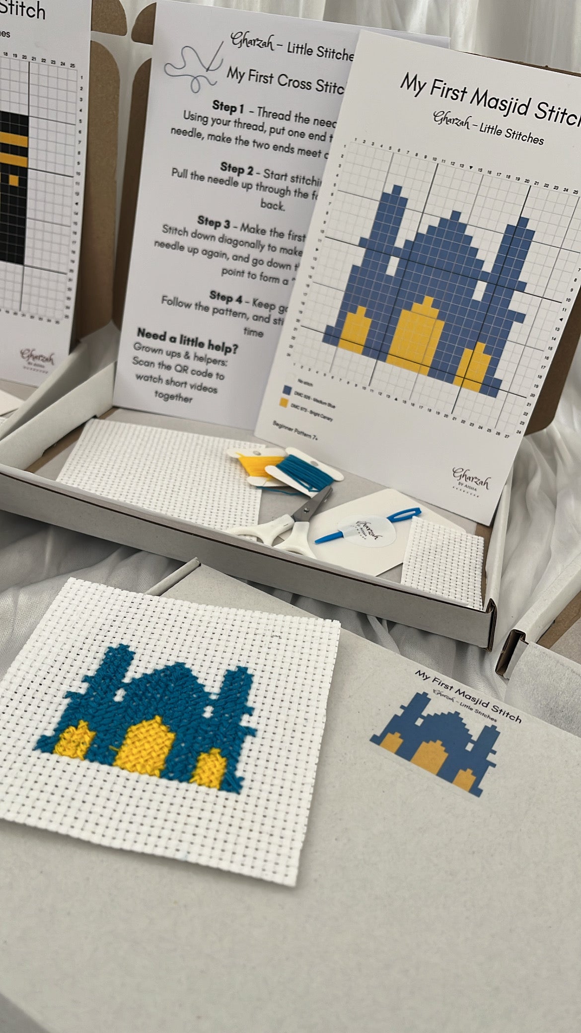 Gharzah Little Stitches - My First Masjid Stitch Kit