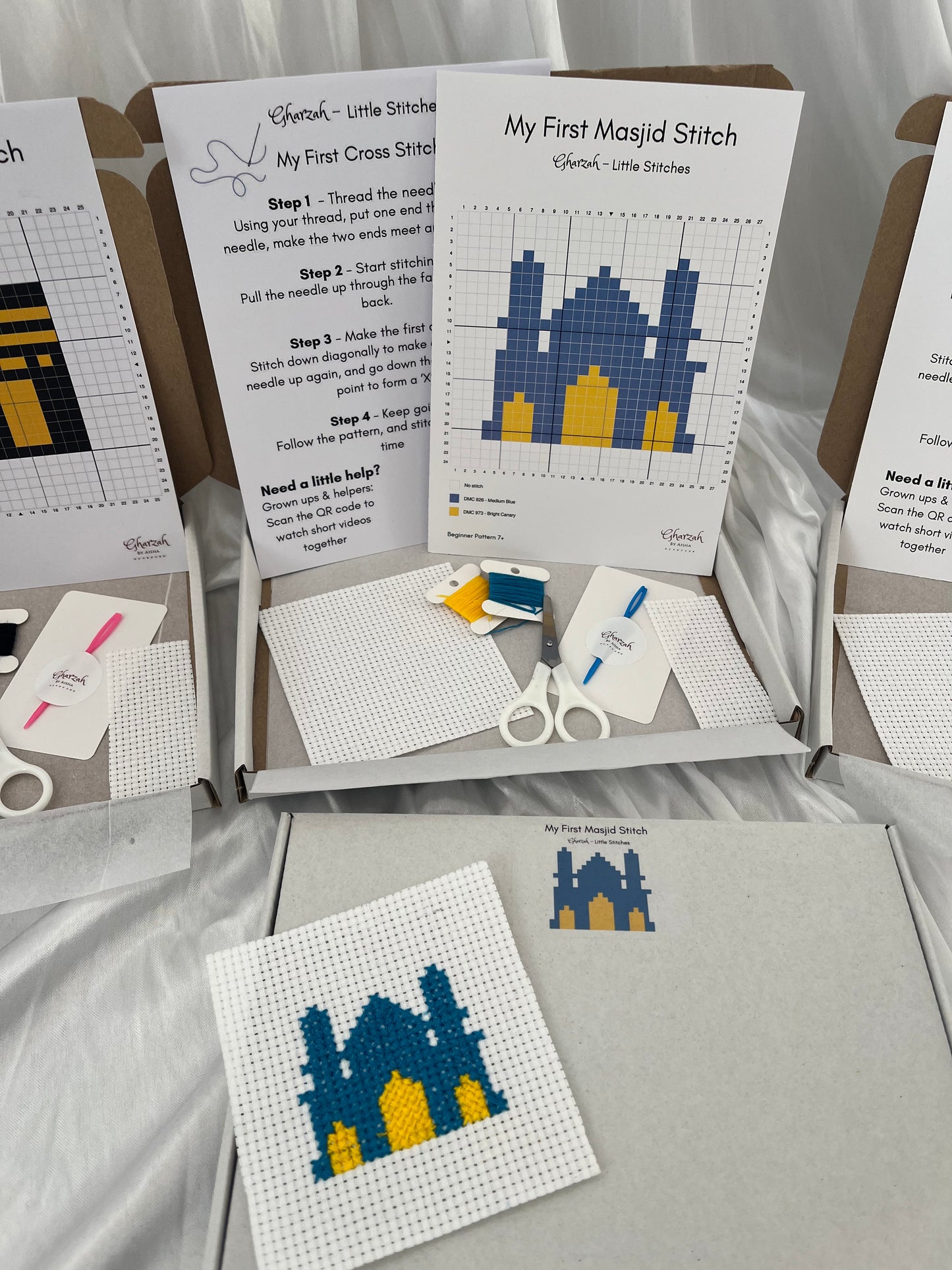 Gharzah Little Stitches - My First Masjid Stitch Kit