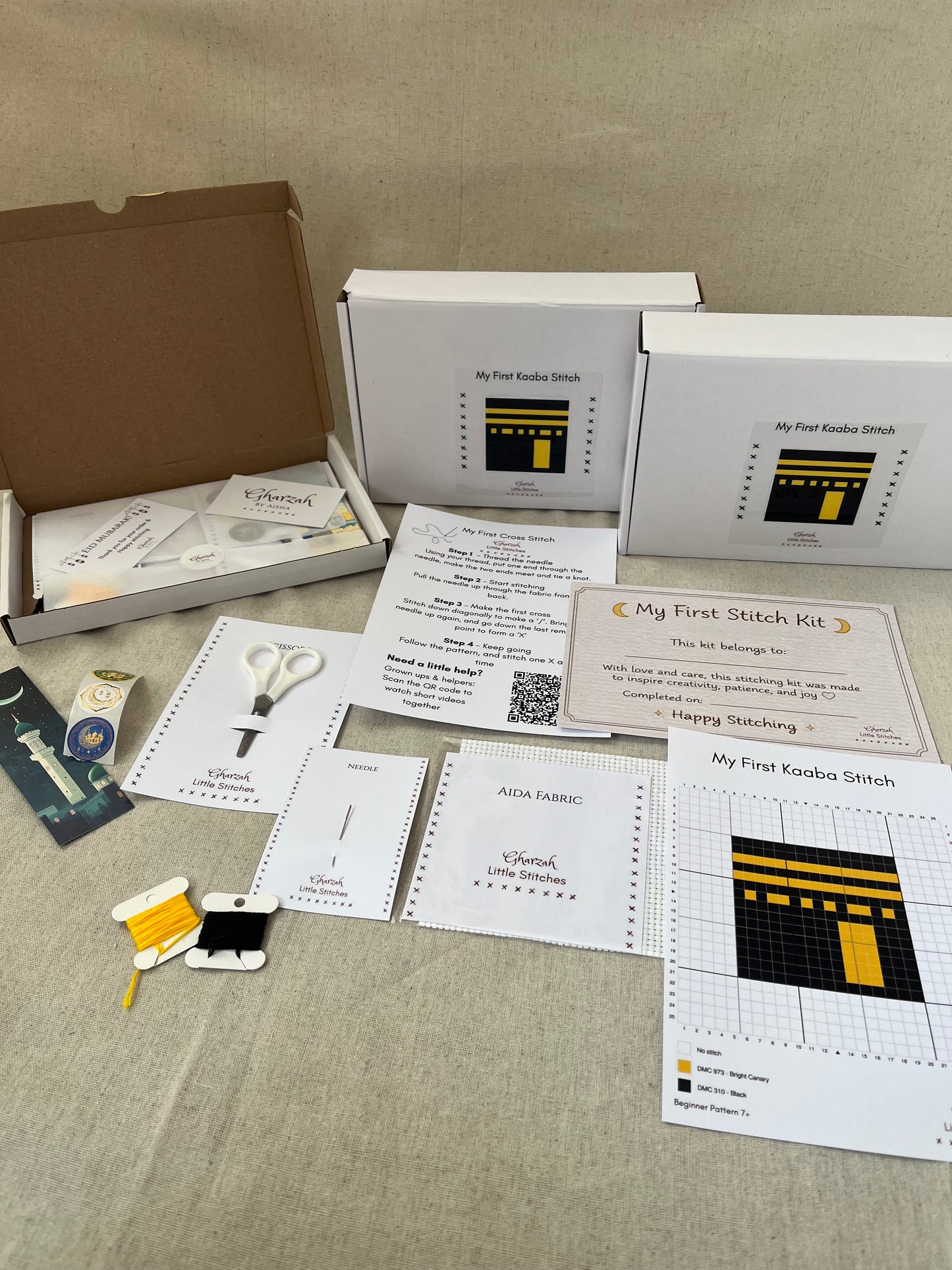 Gharzah Little Stitches - My First Kaaba Stitch Kit
