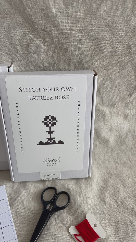 Stitch Your Own Tatreez Rose Kit